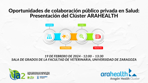 cartel seminario presentación Clúster Arahealth