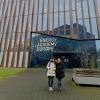 Las investigadoras Cristina Sarasa y Rosa Duarte en Groningen