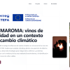 Captura página inicio de la web del proyecto CLIMAROMA