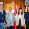 Firma convenio Cátedra Plagas urbanas: Nacho de Blas, Manuel Bedia, Tatiana Gaudes