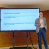 József Baranyi presentando el Foro PreMiss en la Facultad de Veterinaria de Zaragoza