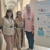 Los-as investigadores Sara Pérez Redondo, Inma Martín Burriel y Jorge Hugo Calvo en el Congreso de la Sociedad Española de Genética celebrado en Cartagena