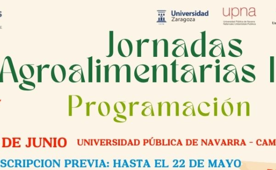 Cartel Jornadas Agroalimentarias Campus Iberus - 5 junio 2025 en Tudela