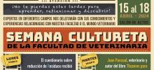Cartel Semana Cultureta 2024 Facultad Veterinaria Unizar