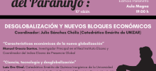 cartel mesa redonda "Desglobalización y nuevos bloques económicos"