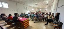 Un momento de la charla en Farlete