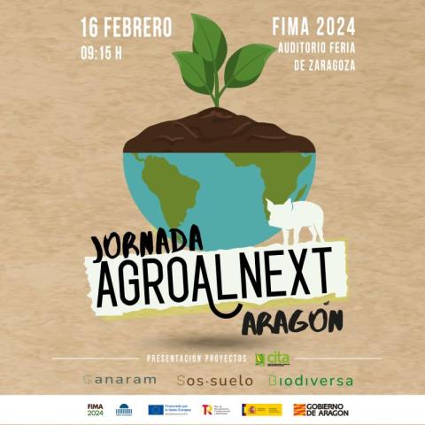 Cartel Jornada AGROALNEXT Aragón en FIMA 2024