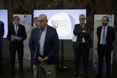 Luis Moreno en el 30 Aniversario Instituto Danone en el Paraninfo de Unizar el 23 de mayo de 2024