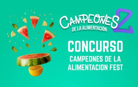 cartel concurso Campeones Fest - proyecto Campeones de la alimentación 2