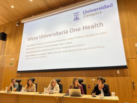 mesa redonda jornada presentación Premio al TFG "Una Universidad - Una Salud"