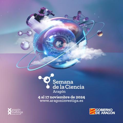 Cartel Semana de la Ciencia Aragón 2024