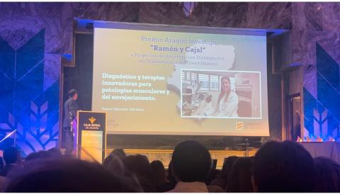 Presentación de Raquel Manzano en los XIV Premios Aragón Investiga
