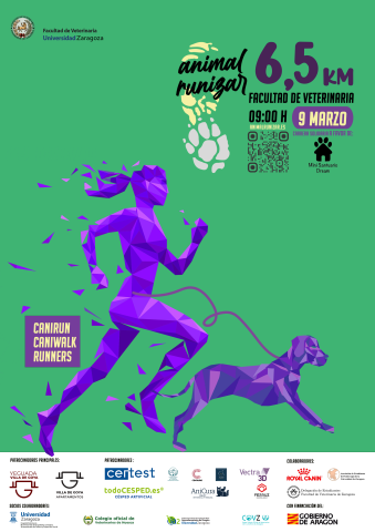 cartel octava edición carrera Animalrunizar 2025