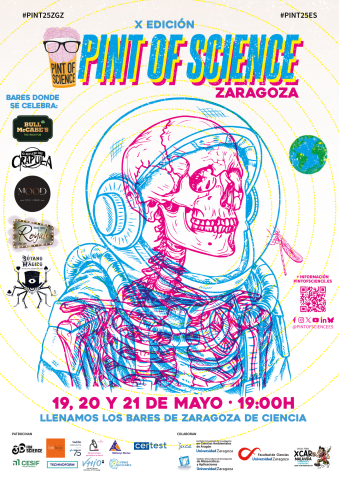 cartel general Pint of Science Zaragoza 2025
