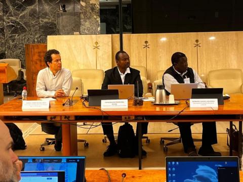Daniel Martín Collado durante una reunión de la FAO