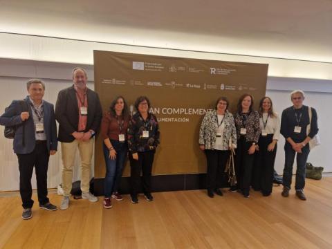 Equipo del CITA presente en el evento para presentar los resultados finales de los proyectos AGROALNEXT desarrollados en Aragón