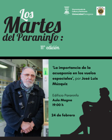 cartel conferencia José Luis Múzquiz en el ciclo "Los martes del Paraninfo: cita con los profesores eméritos" 2026-02-24